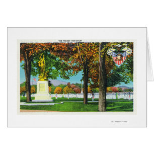 View of the French Monument, Soldiers in