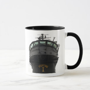 View of the front section of the superstructure mug