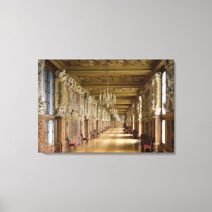 View of the Galerie Francois I, 1528-40 Canvas Print