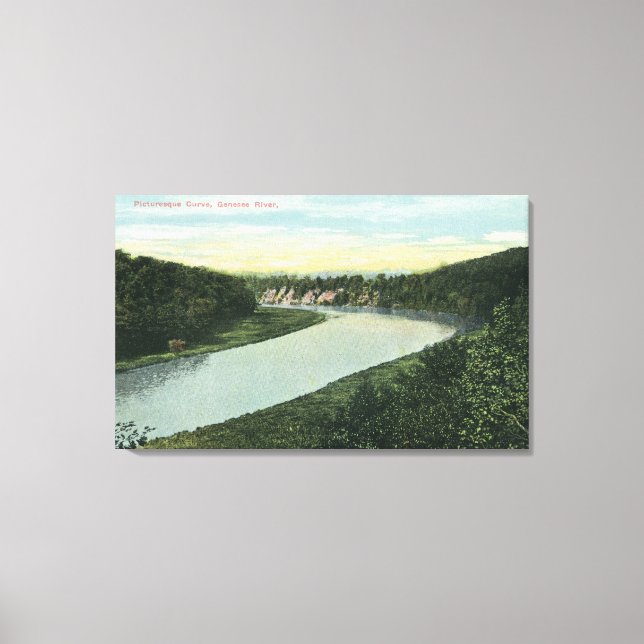 View of the Genesee River Canvas Print (Front)