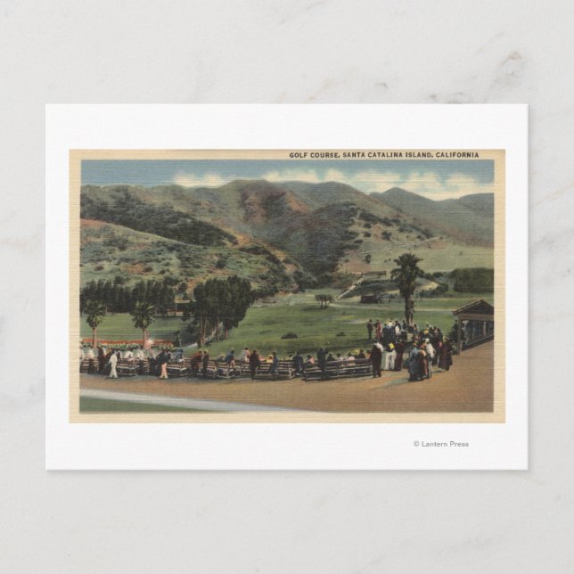 View of the Golf Course Postcard (Front)