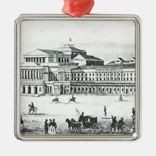 View of the Grand Theatre, Warsaw Metal Tree Decoration