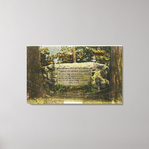 View of the Grave of British Soldiers Canvas Print