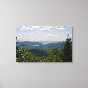 View of The Great Sacandaga Lake from Mt. Hadley Canvas Print