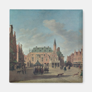 View of the Grote Markt in Haarlem Magnet