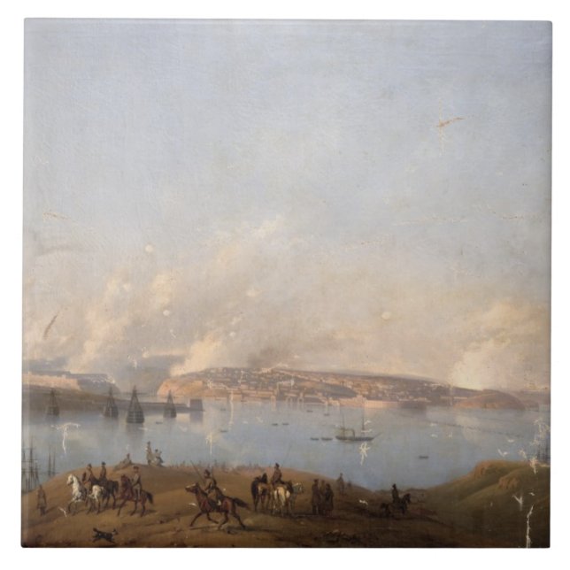 View of the Harbour of Sebastopol during the Crime Tile (Front)