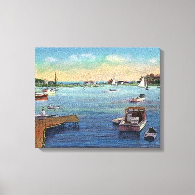View of the Harwichport Wychmere Harbour Canvas Print (Front)