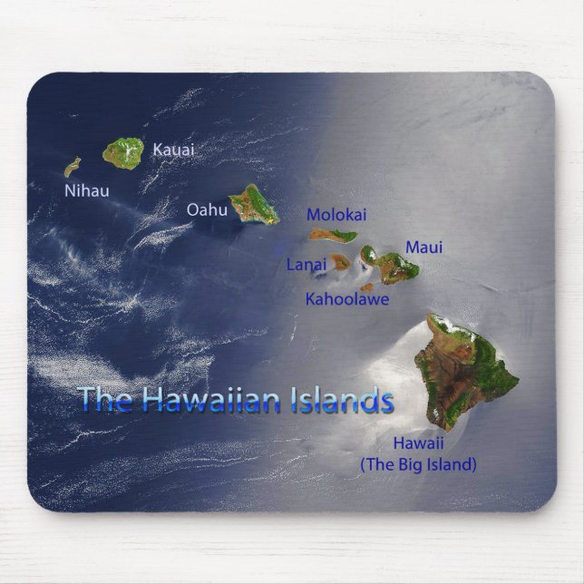 View of the Hawaiian Islands Mouse Pad (Front)