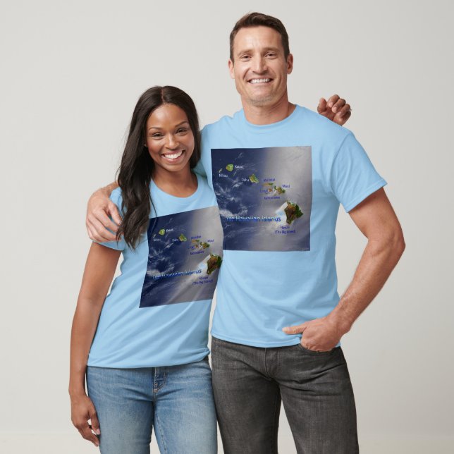 View of the Hawaiian Islands Unisex T-Shirt (Unisex)