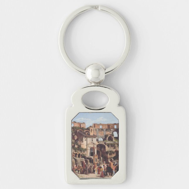 View of the interior of the Colosseum  Key Ring (Front)