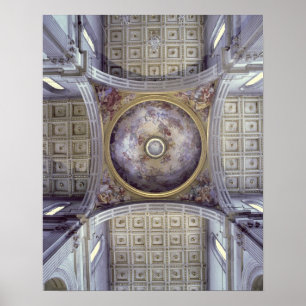 View of the interior of the cupola, built in 1425- poster