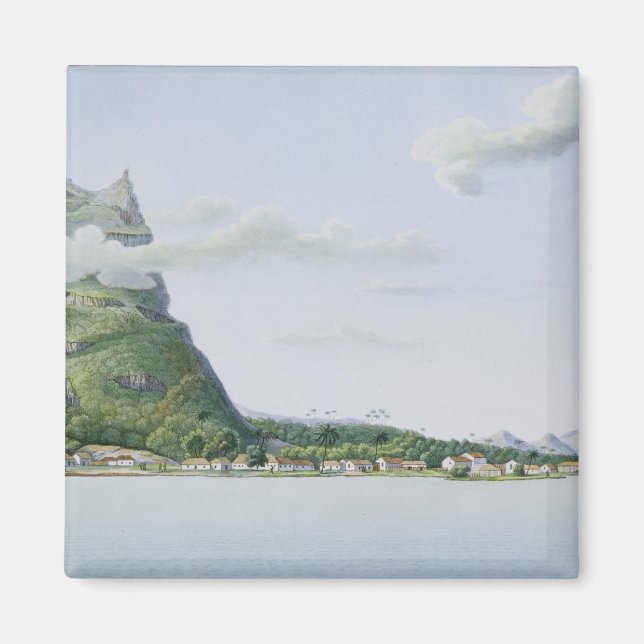 View of the Island of Bora Bora, from 'Voyage auto Magnet (Front)