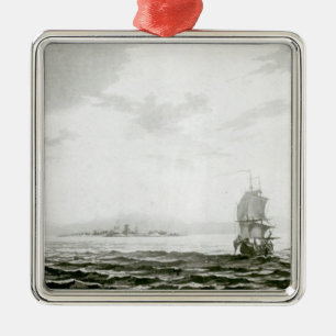 View of the Island of Tappanooly Metal Tree Decoration