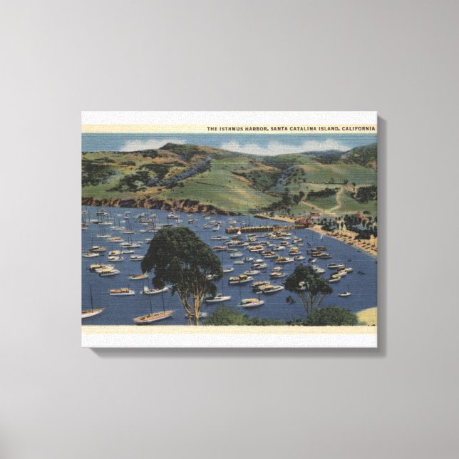 View of the Isthmus Harbour Canvas Print (Front)