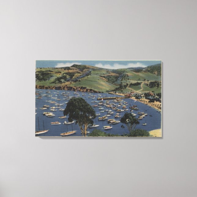 View of the Isthmus Harbour Canvas Print (Front)