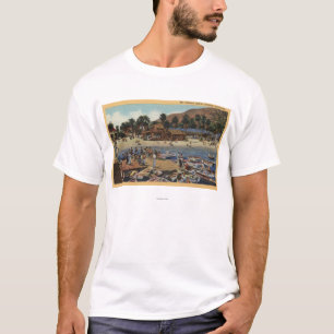 View of the Isthmus Harbour w/ Swimmers T-Shirt
