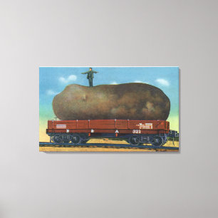 View of the Kind of Potatoes Raised in Maine Canvas Print