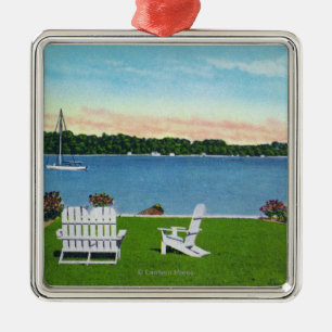 View of the Lake Metal Tree Decoration