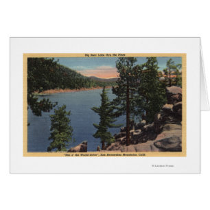 View of the Lake through the Pines