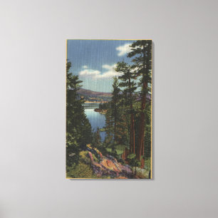 View of the Lake through the Pines # 2 Canvas Print