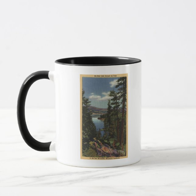 View of the Lake through the Pines # 2 Mug (Left)