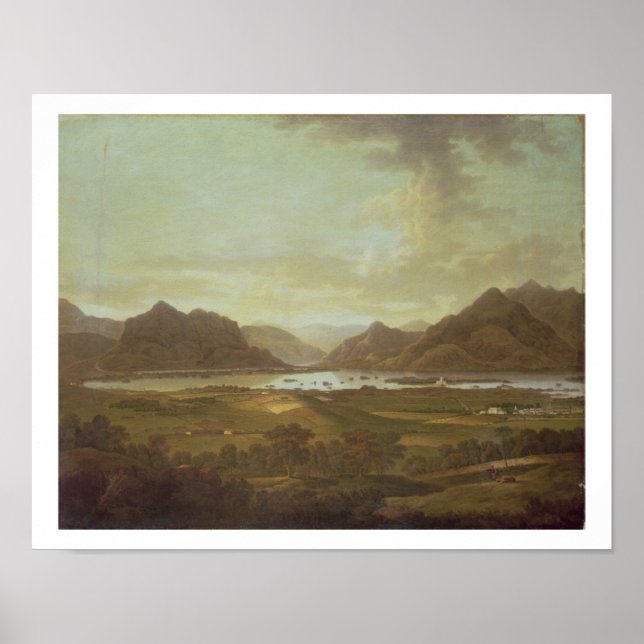 View of the Lakes and Mountains of Killarney, Irel Poster (Front)