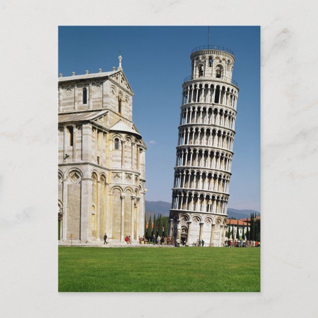 View of the Leaning Tower Postcard (Front)