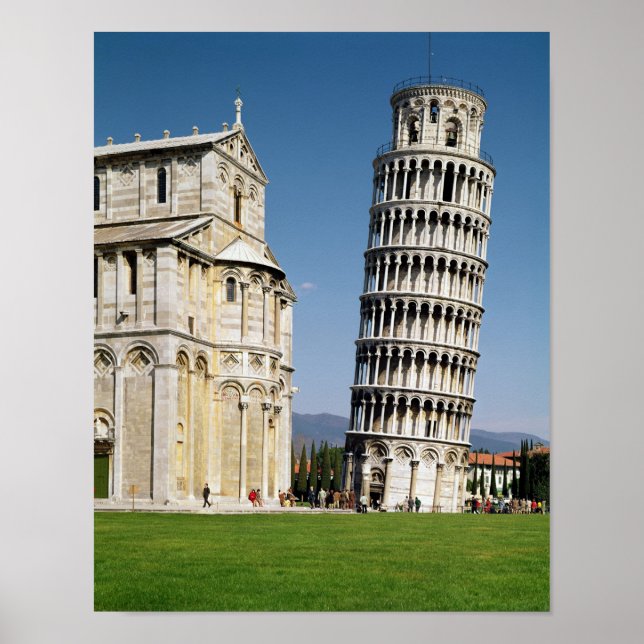 View of the Leaning Tower Poster (Front)
