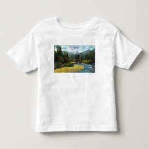 View of the Lions and Capilano River Toddler T-Shirt