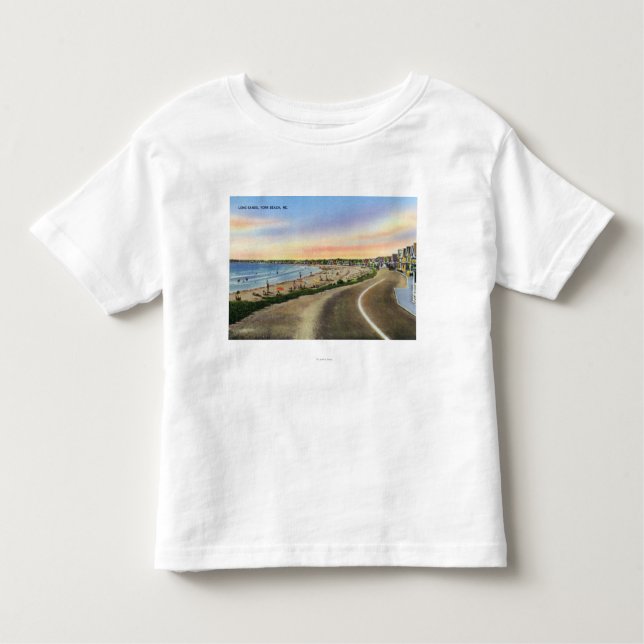 View of the Long Sands at York Beach Toddler T-Shirt (Front)