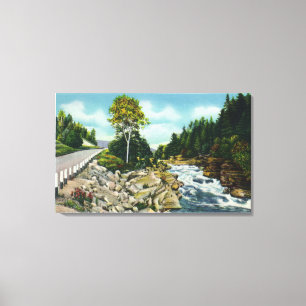 View of the Lower Falls of the Ammonoosuc River Canvas Print