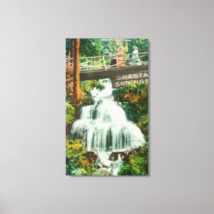 View of the Lower FallsShasta Springs, CA Canvas Print