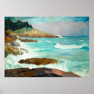 View of the Maine Coast by Newell Convers Wyeth Poster