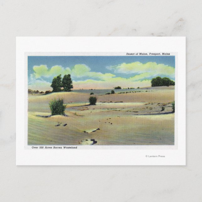 View of the Maine Desert Postcard (Front)
