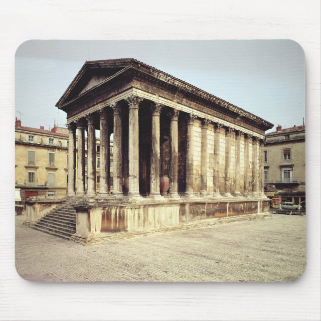 View of the Maison Carree, c.19 BC Mouse Pad (Front)