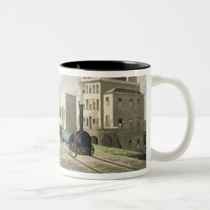 View of the Manchester and Liverpool Railway, take Two-Tone Coffee Mug