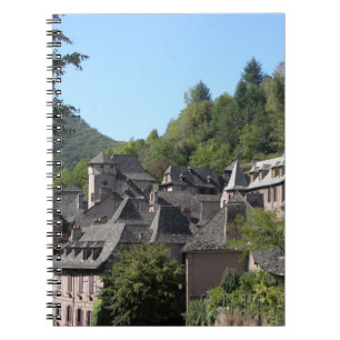 View of the mediaeval village (photo) spiral notebook