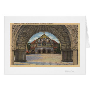 View of the Memorial Church, Stanford U.