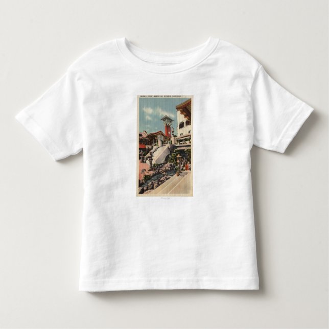 View of the Mission Inn & Oriental Court Toddler T-Shirt (Front)