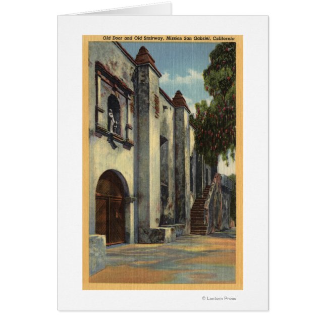 View of the Mission's Doors & Stairway (Front)