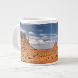 View of the Mittens, Monument Valley Large Coffee Mug