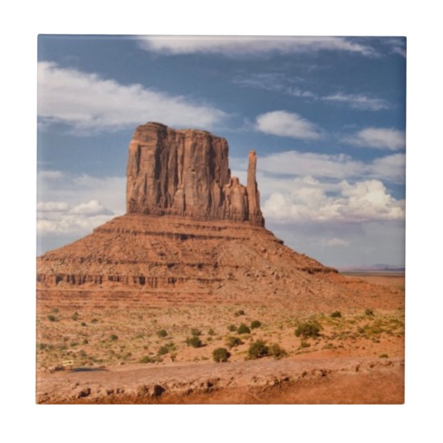 View of the Mittens, Monument Valley Tile (Front)