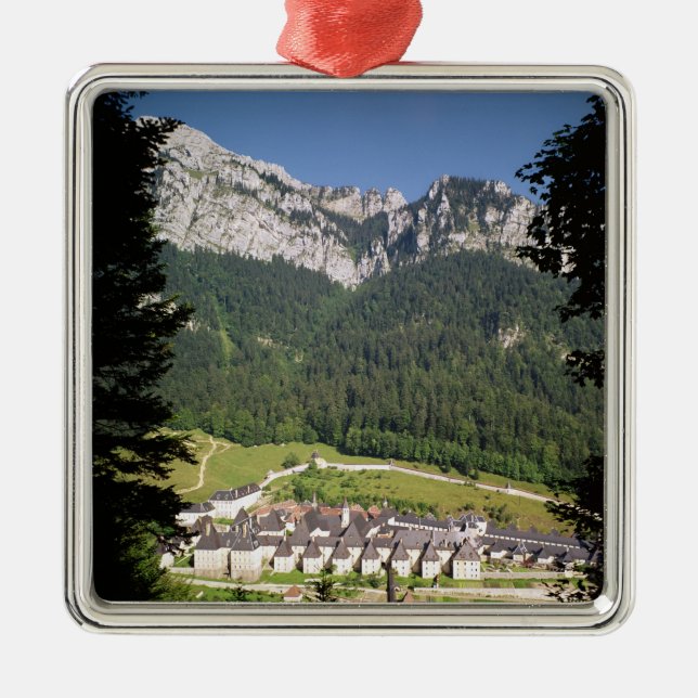 View of the monastery complex metal tree decoration (Front)