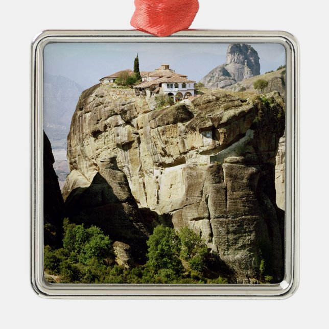 View of the Monastery of the Holy Trinity Metal Tree Decoration (Front)