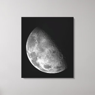 View of the Moon's north pole Canvas Print