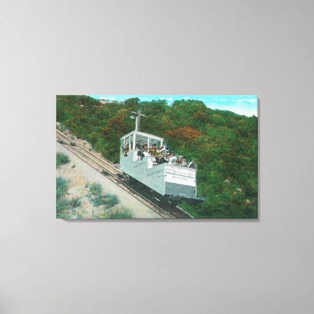 View of the Mt. Lowe Incline Cable Car Canvas Print (Front)