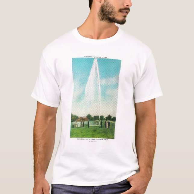 View of the Myrtledale Geyser at the Hot Springs T-Shirt