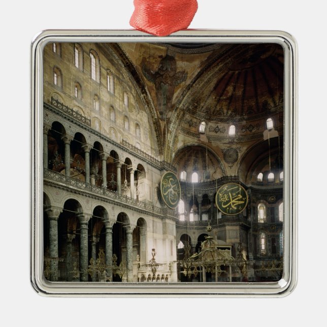 View of the nave metal tree decoration (Front)