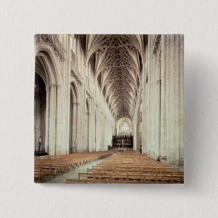 View of the nave, remodelled by William of 15 Cm Square Badge