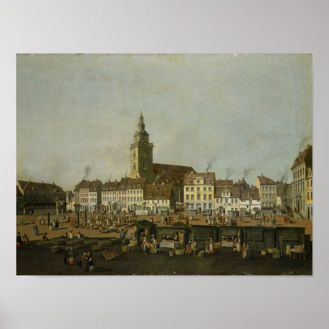View of the Neue Markt with St. Mary's Poster (Front)